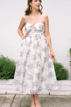 Harper Strapless Midi Dress
