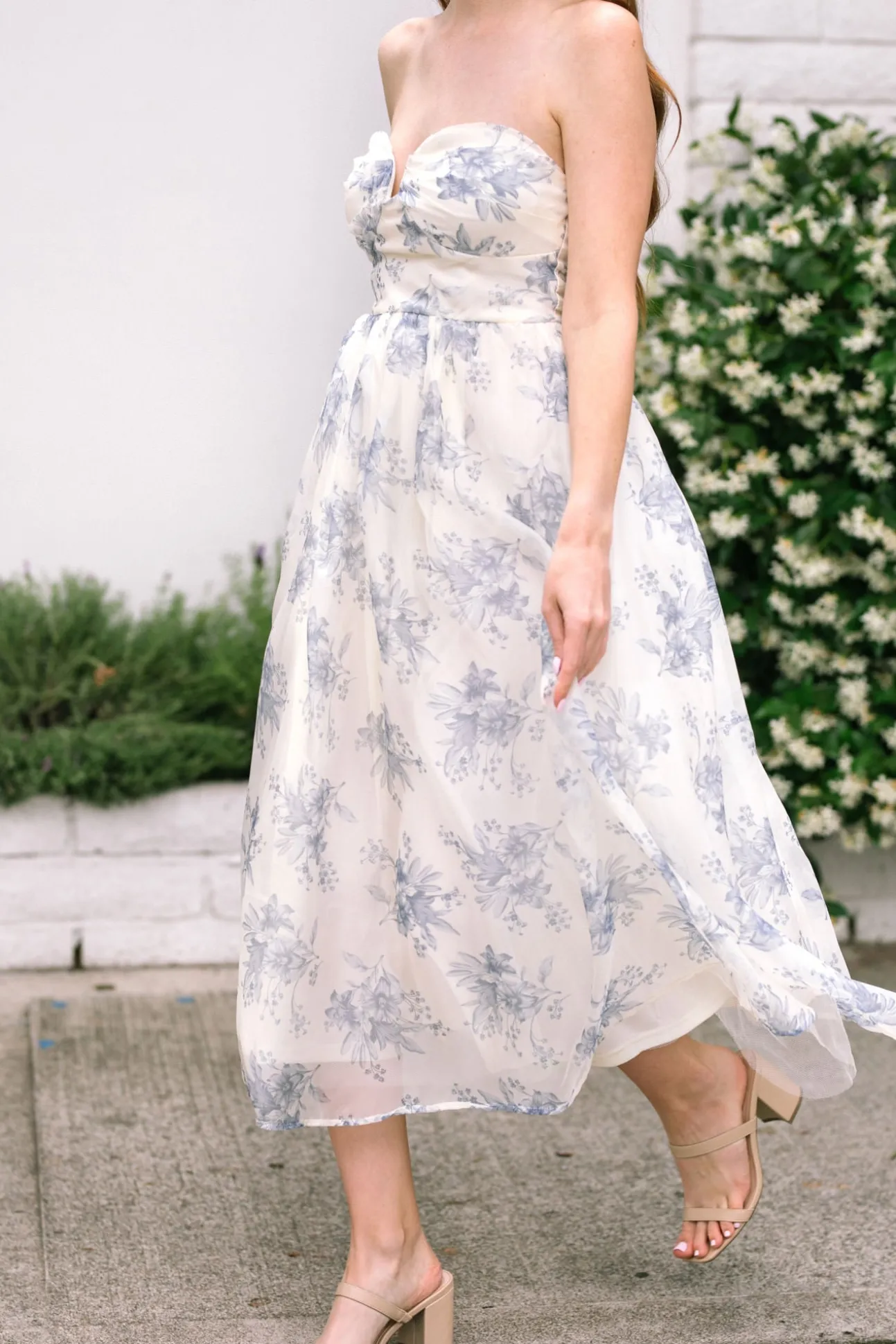 Harper Strapless Midi Dress