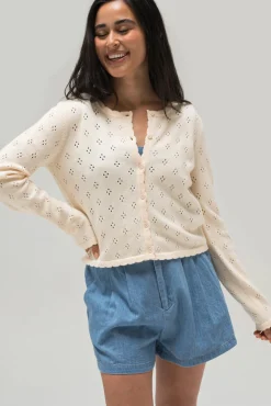 Haven Pointelle Cardigan