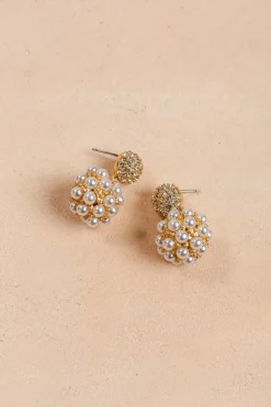 Hope Pearl Ball Earrings