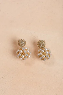 Hope Pearl Ball Earrings