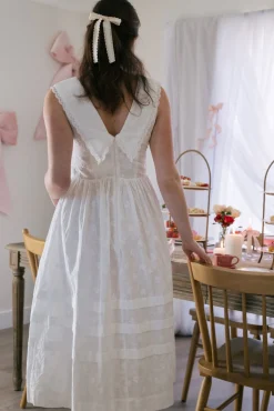 Irene Embroidered Midi Dress