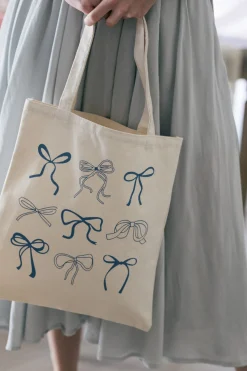 Jamie Bow Canvas Tote