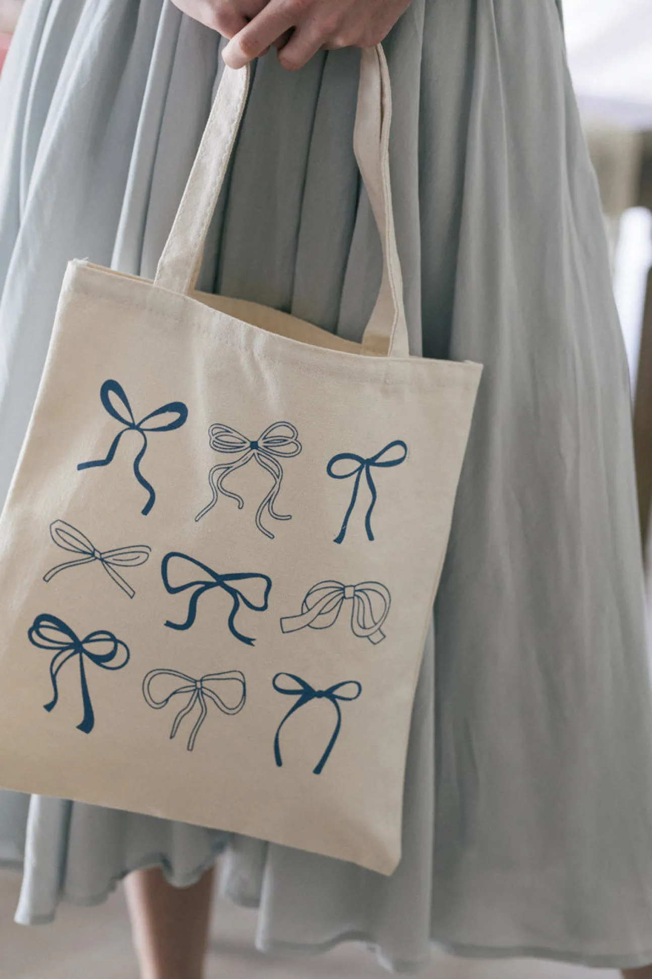 Jamie Bow Canvas Tote