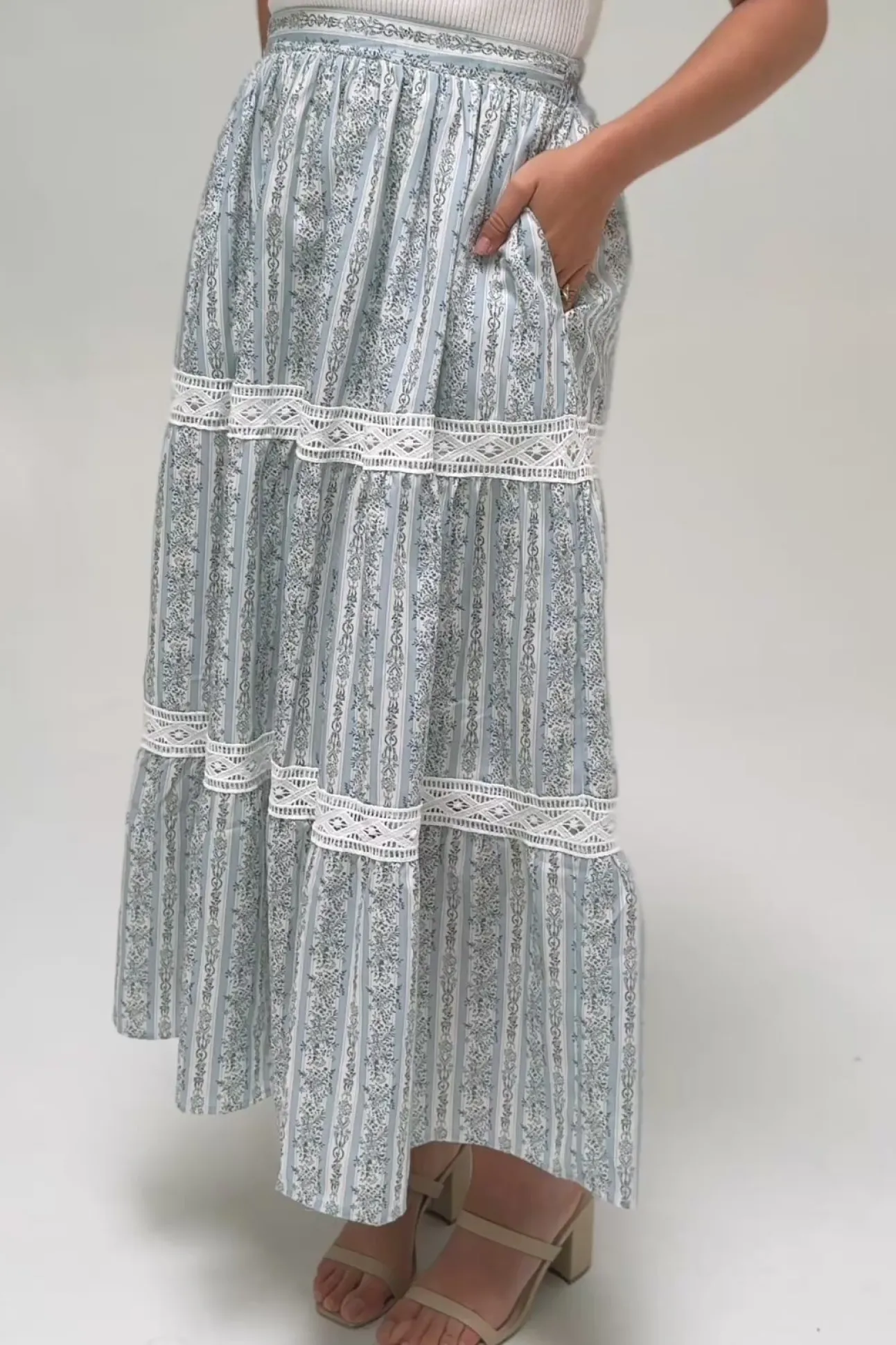 Jane Floral Midi Skirt