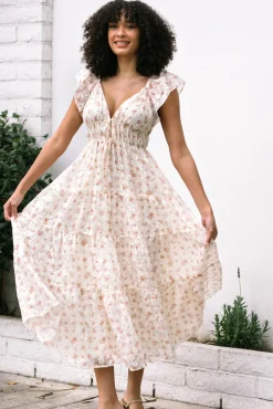 Janet Plunge Tiered Dress