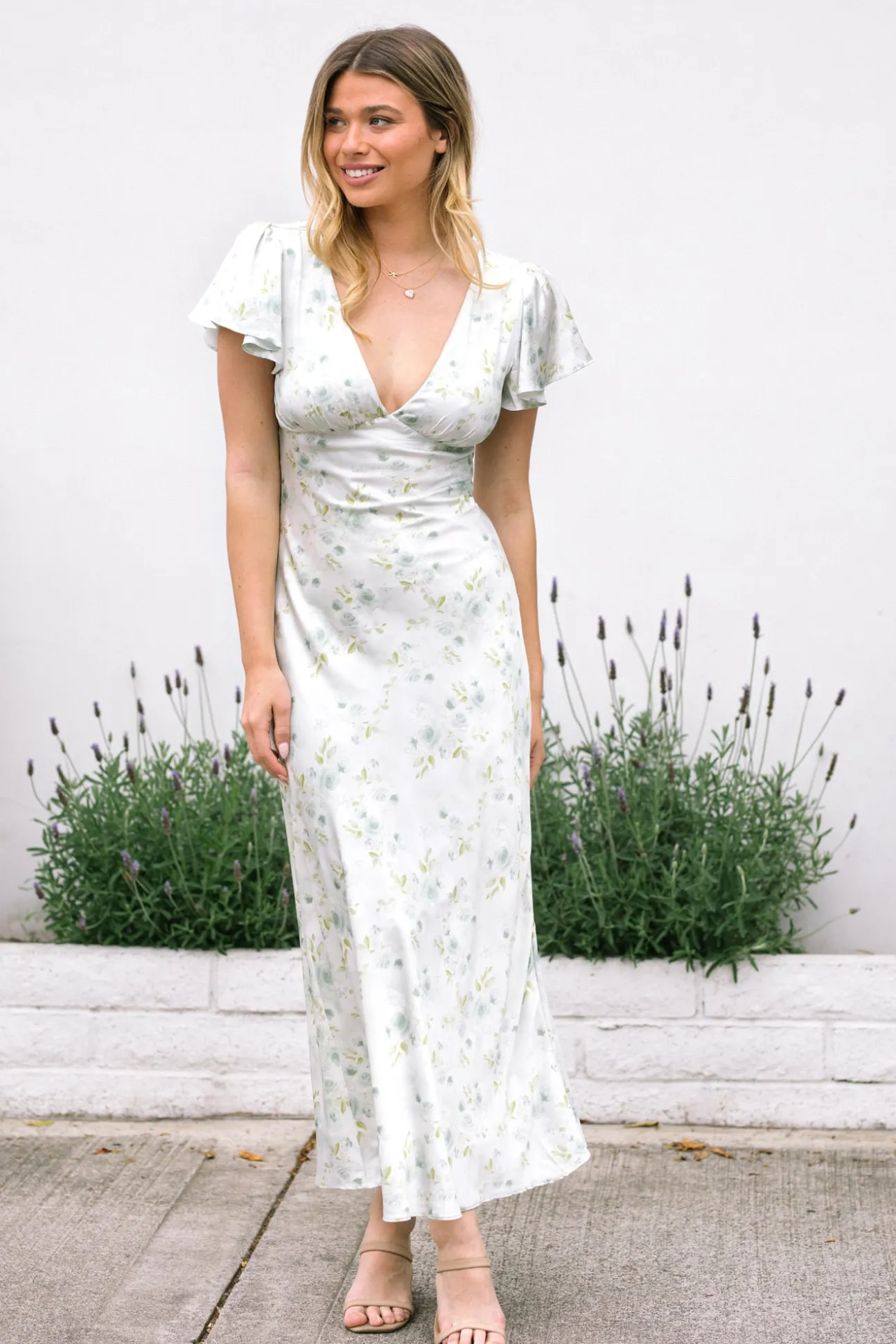 Jasmine Floral Satin Dress