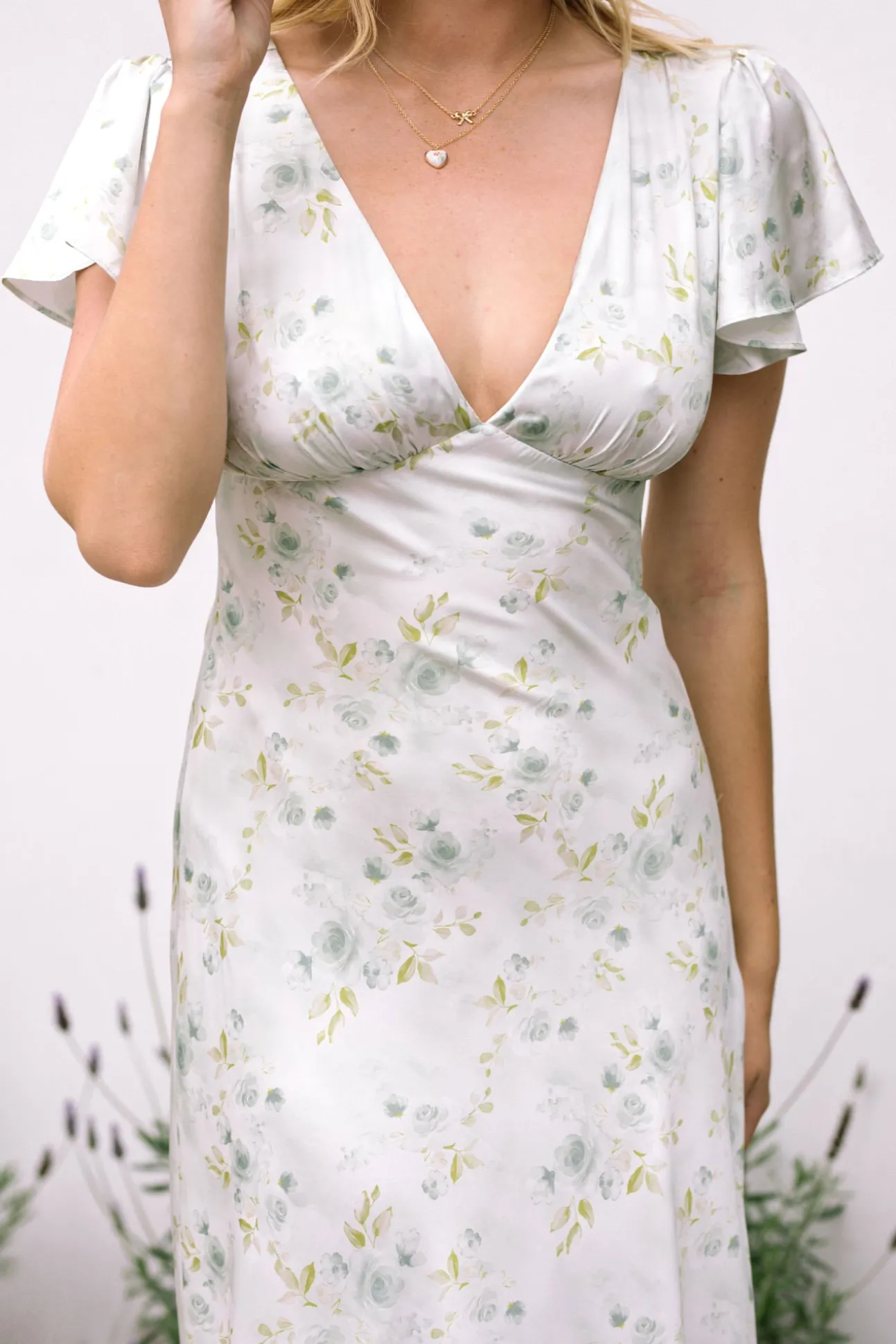 Jasmine Floral Satin Dress