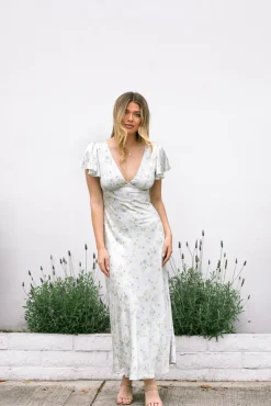 Jasmine Floral Satin Dress
