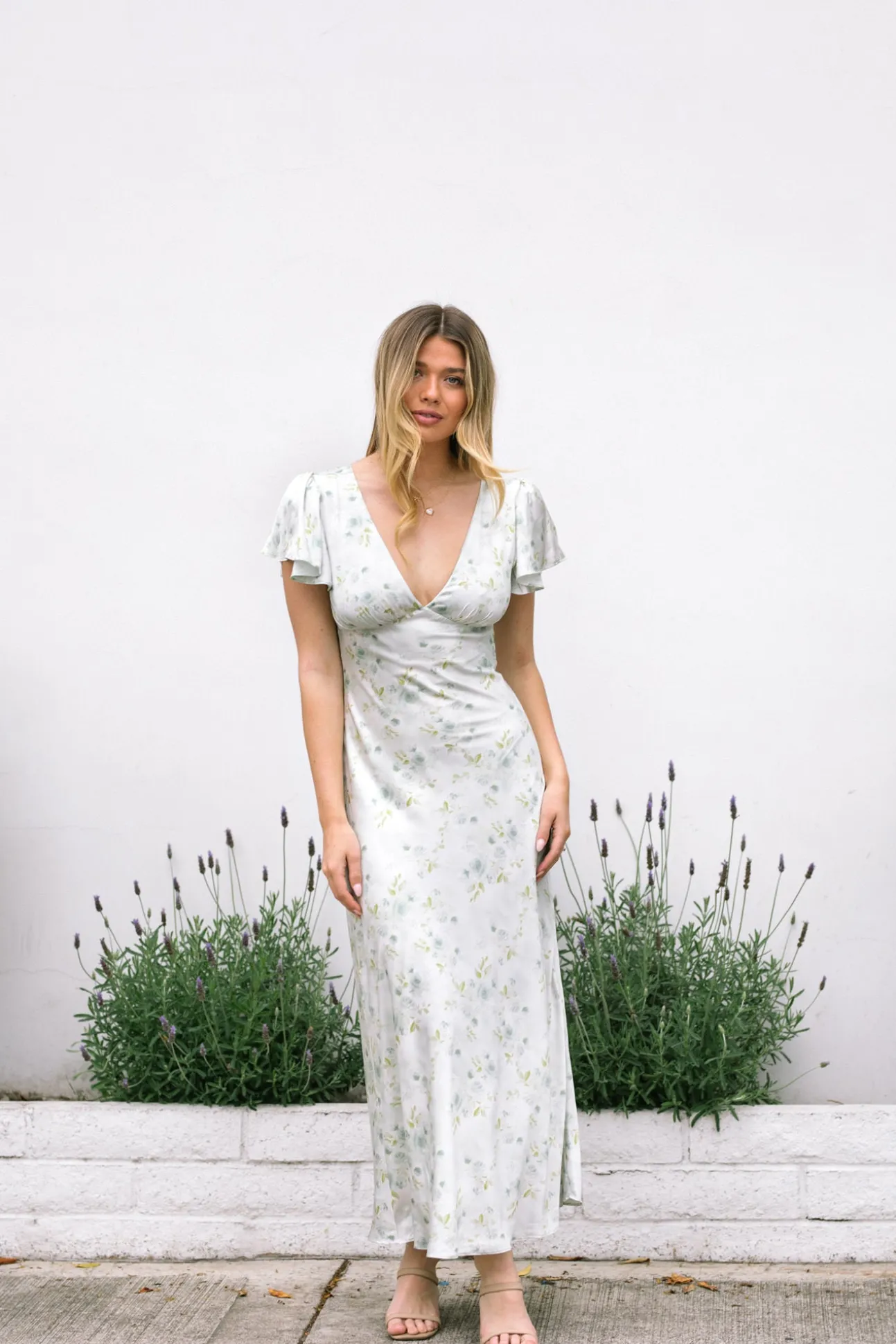 Jasmine Floral Satin Dress