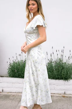 Jasmine Floral Satin Dress