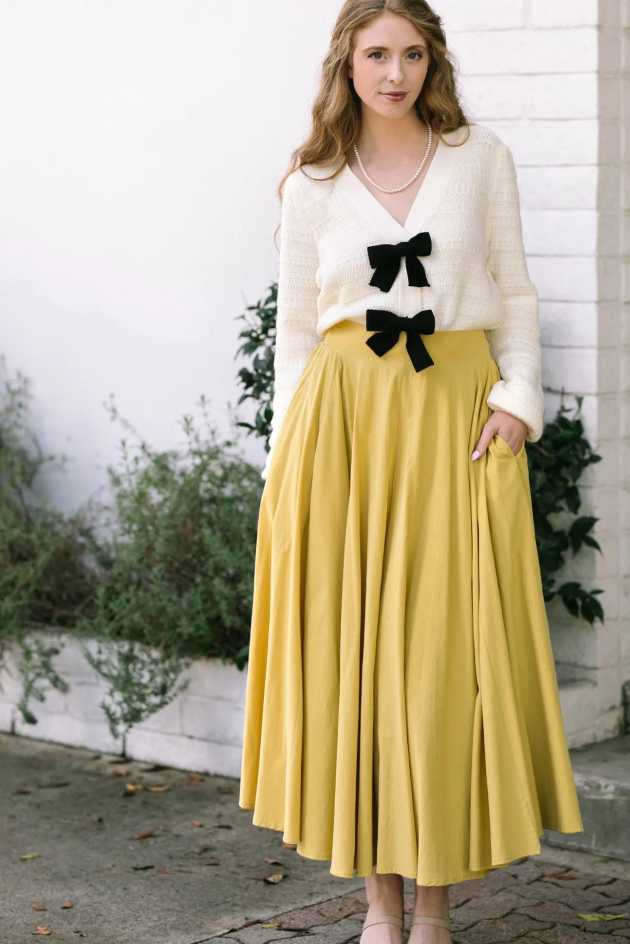Joelle Solid Maxi Skirt