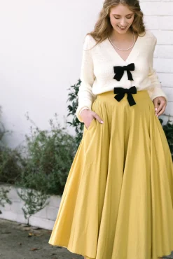 Joelle Solid Maxi Skirt