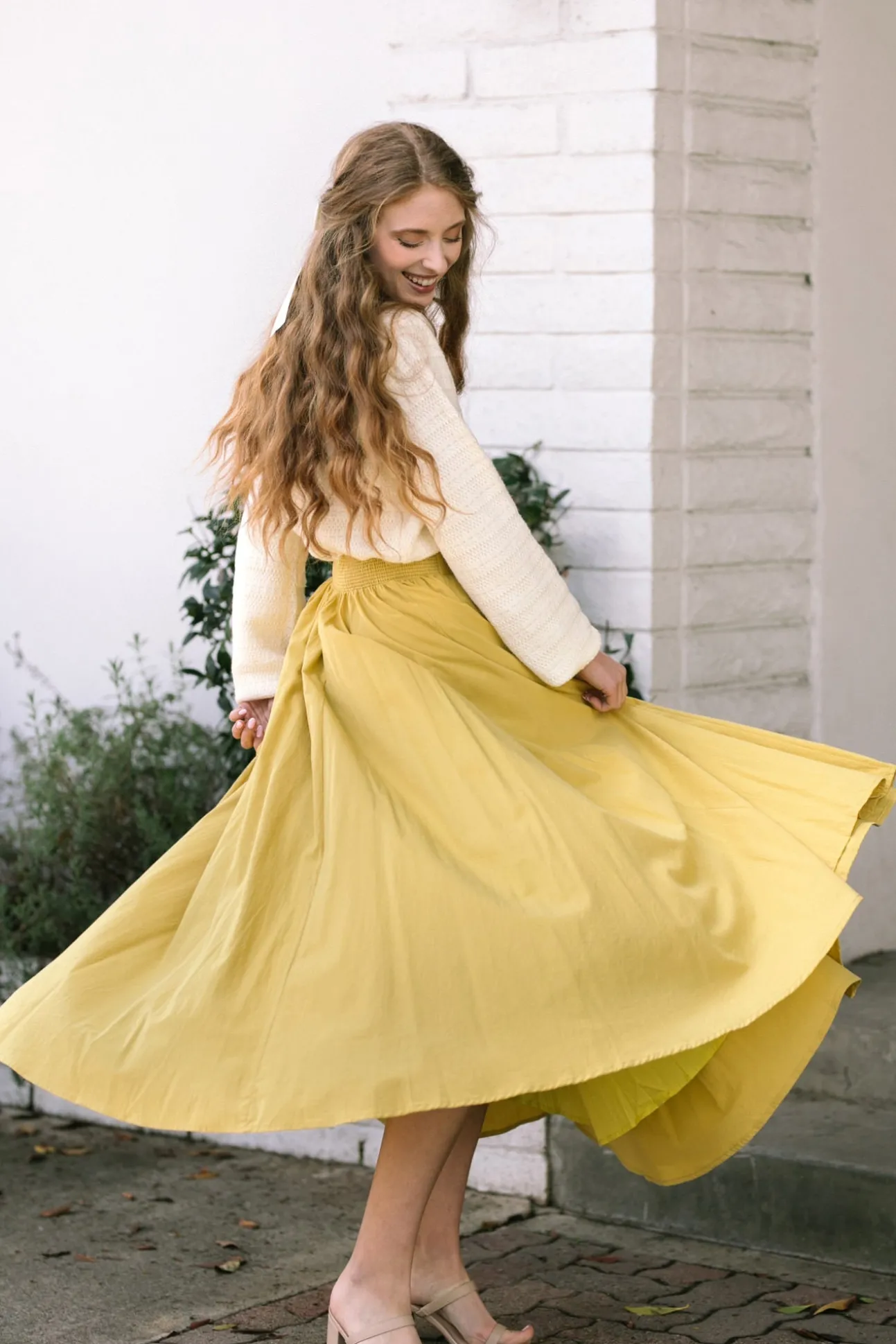 Joelle Solid Maxi Skirt