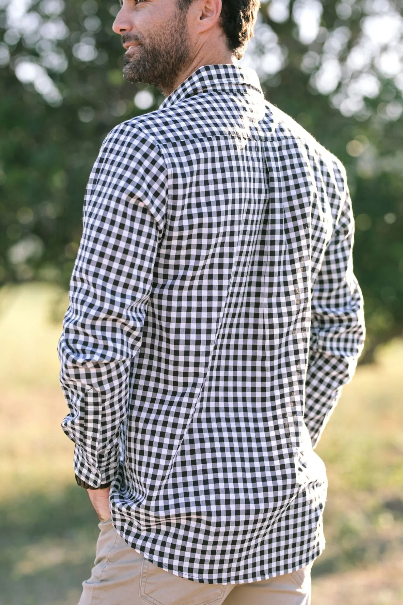 Jordyn Gingham Buttoned Mens Shirt