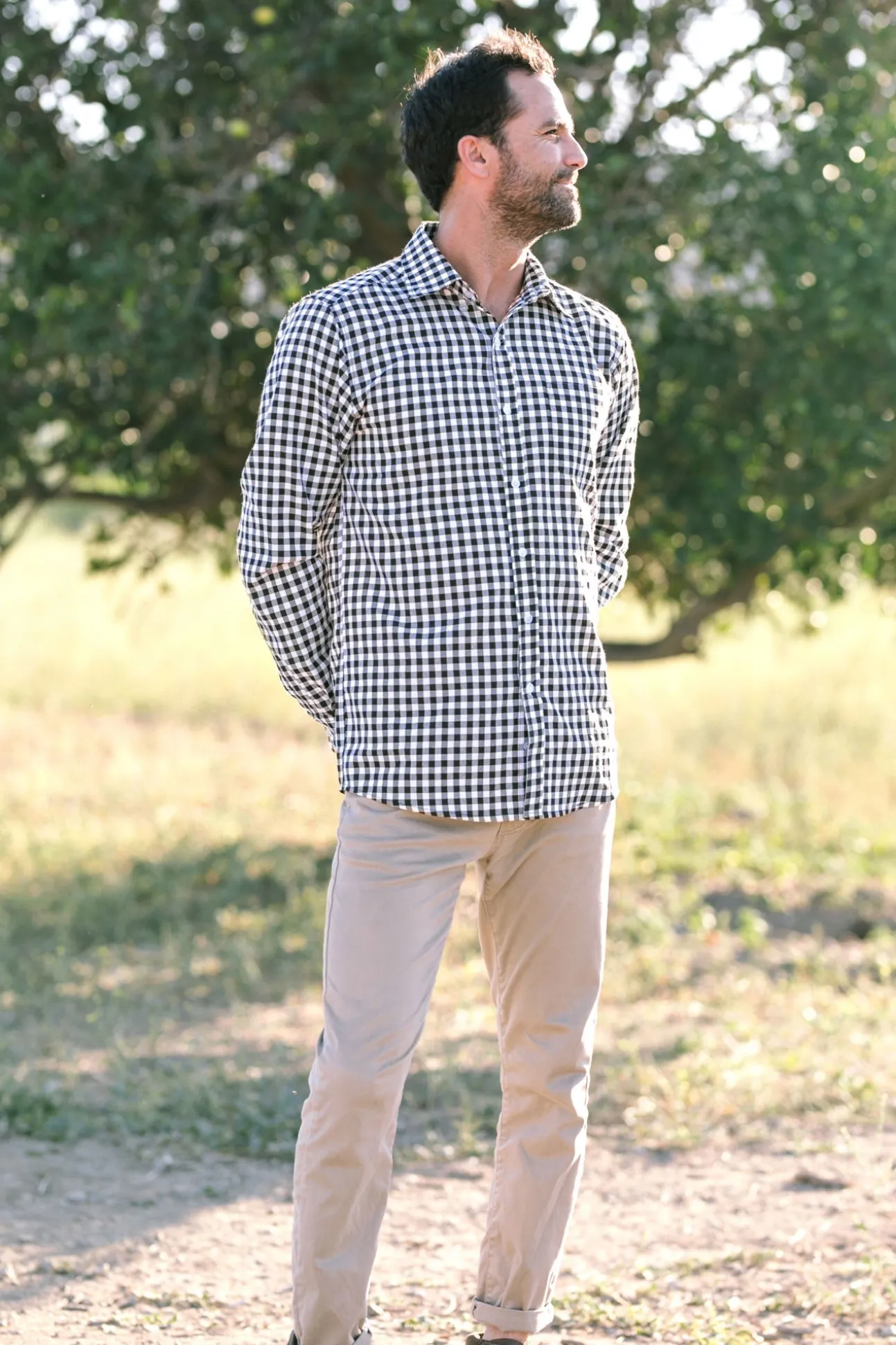 Jordyn Gingham Buttoned Mens Shirt