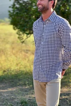 Jordyn Gingham Buttoned Mens Shirt