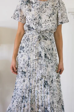 Julien Pleated Floral Dress