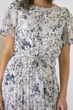 Julien Pleated Floral Dress
