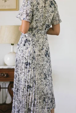 Julien Pleated Floral Dress