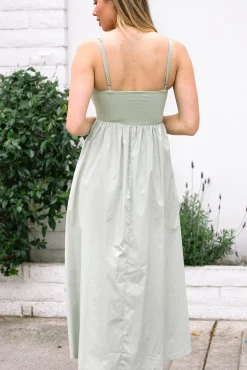Kiana Poplin Mix Dress