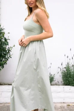 Kiana Poplin Mix Dress