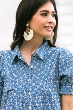Lucia Raffia Tassel Earrings