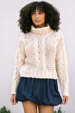 Lucinda Turtleneck Knit Sweater