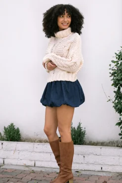 Lucinda Turtleneck Knit Sweater