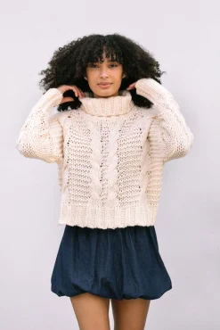 Lucinda Turtleneck Knit Sweater