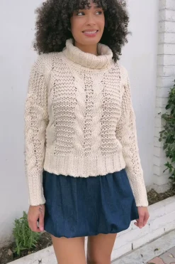 Lucinda Turtleneck Knit Sweater
