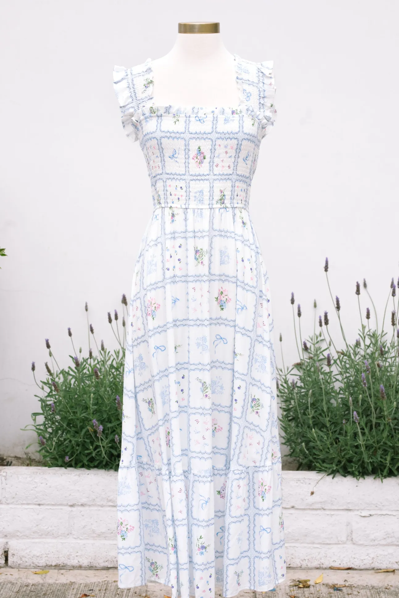 Madison Smocked Midi Dress