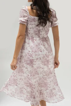 Marie Smocked Midi Dress