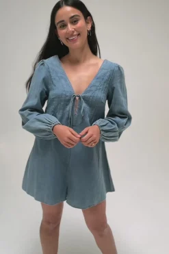 Marina Puff Sleeve Romper