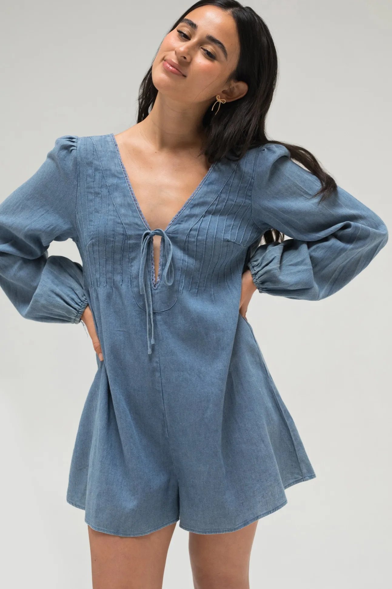 Marina Puff Sleeve Romper