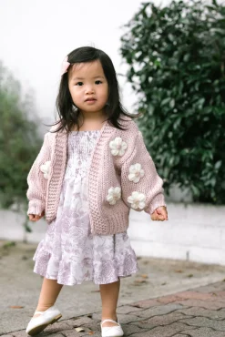 Mini Angela Floral Cardigan