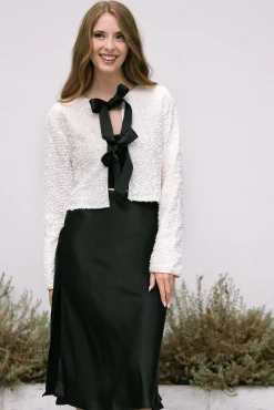 Monique Sequin Bow Jacket