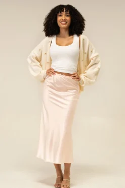Monroe Satin Slip Skirt