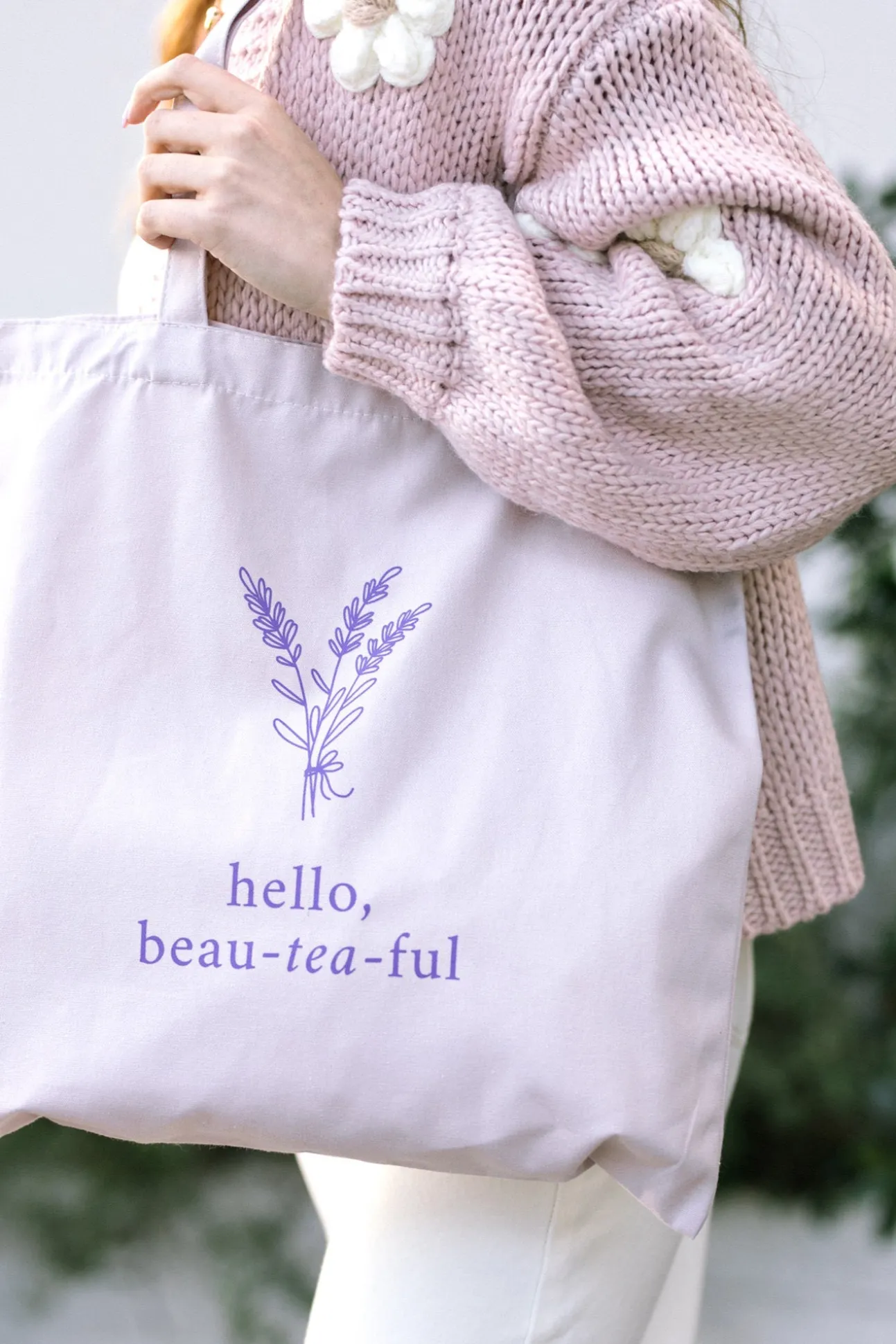 Morning Lavender Tote - Hello Beau-tea-ful