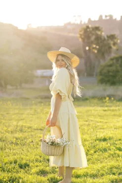 Paige Puff Sleeve Tiered Midi Dress