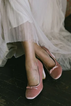 Palmer Velvet Bow Heels