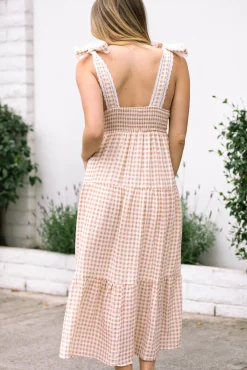Paula Gingham Tiered Dress