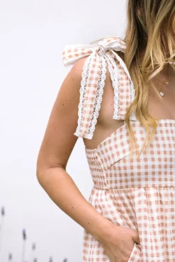 Paula Gingham Tiered Dress