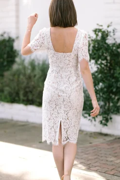 Poppy Lace Midi Dress
