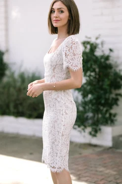Poppy Lace Midi Dress