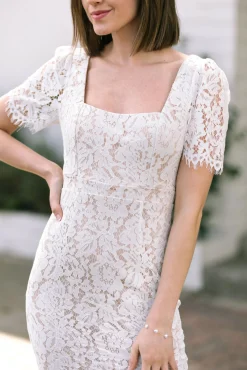 Poppy Lace Midi Dress