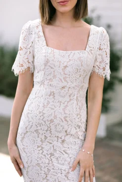 Poppy Lace Midi Dress