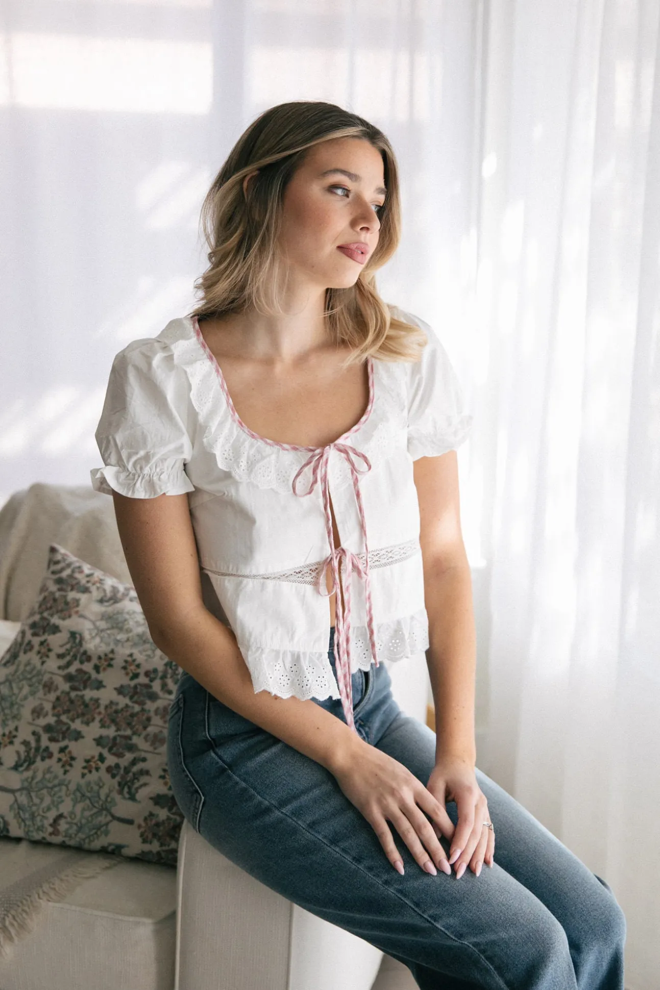 Rini Tie Front Top