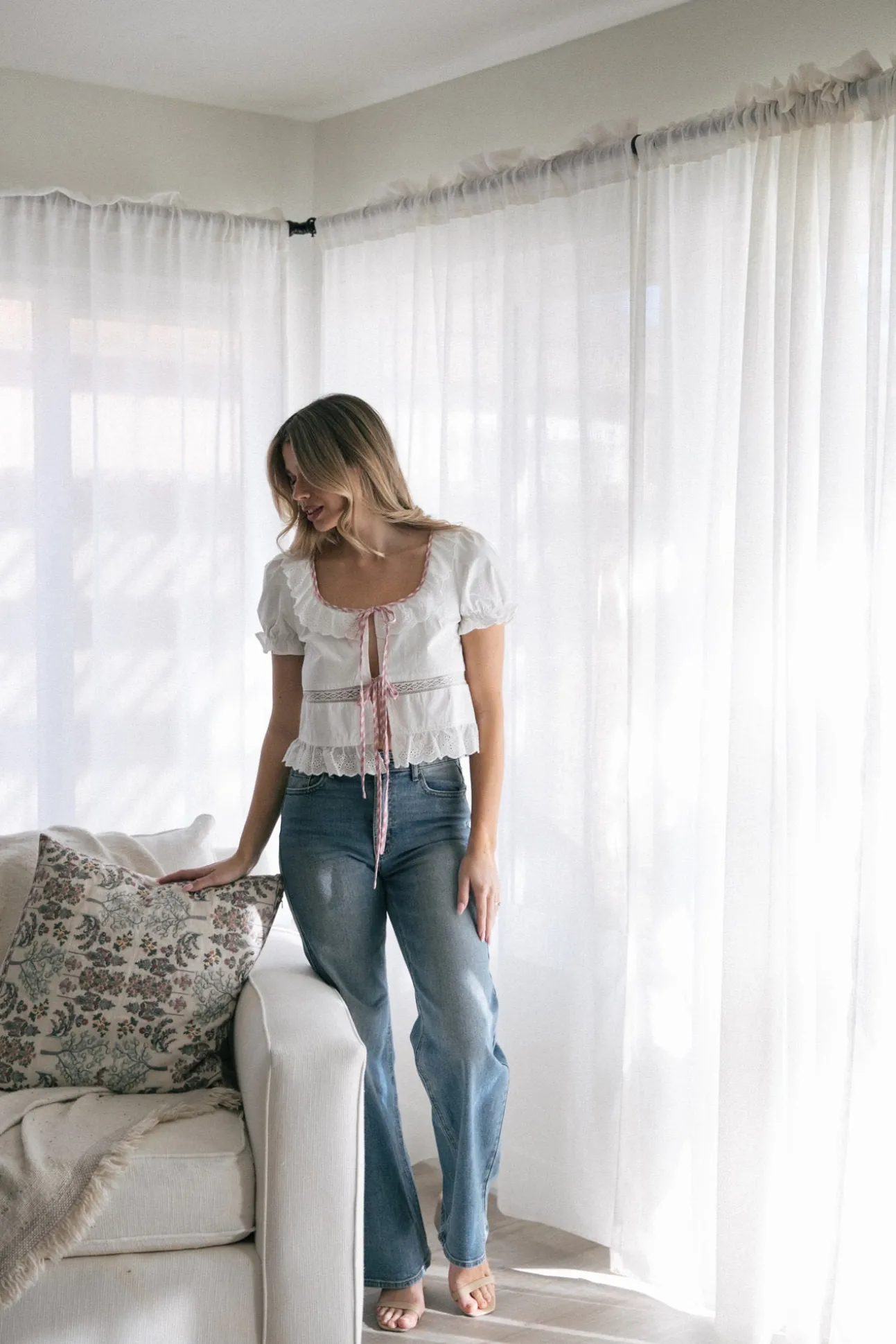 Rini Tie Front Top