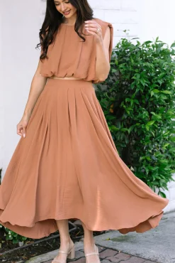 Robin Pleated Midi Skirt